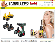Tablet Screenshot of baterije.info